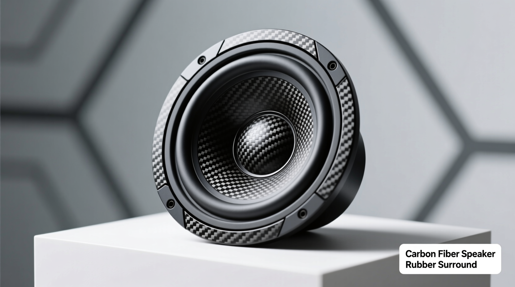 carbon fiber speaker rubber surround