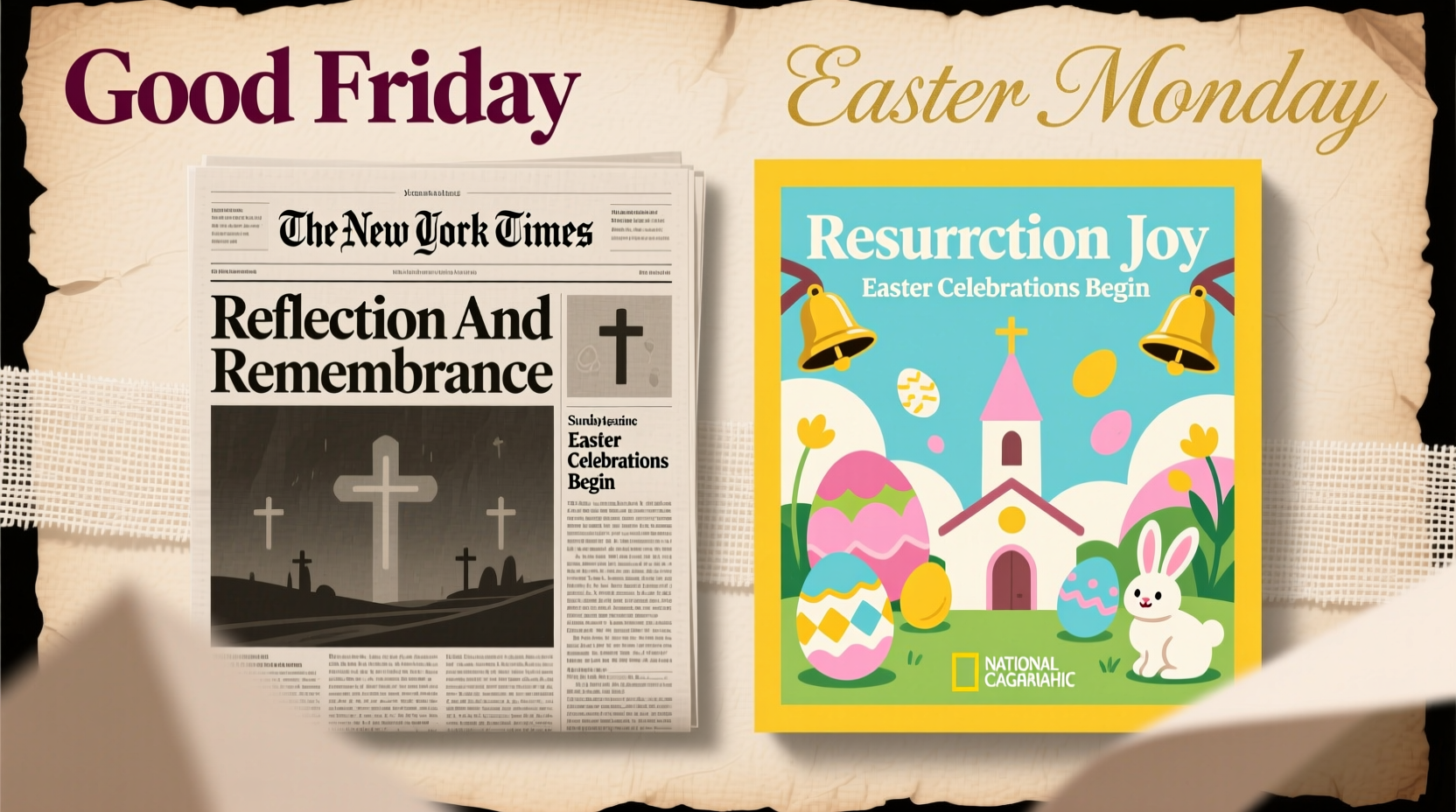 are there newspapers on good friday and easter monday