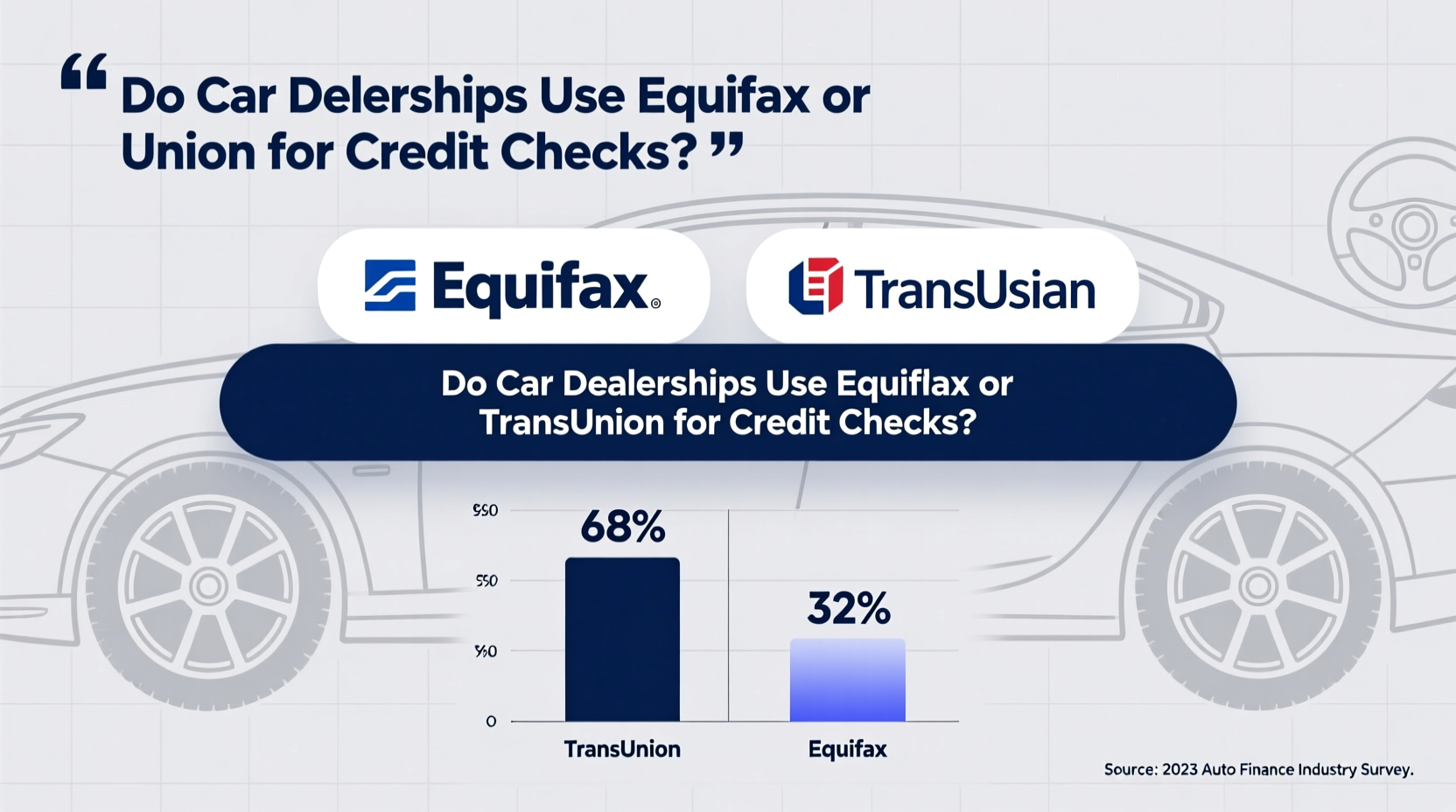 do car dealerships use equifax or transunion