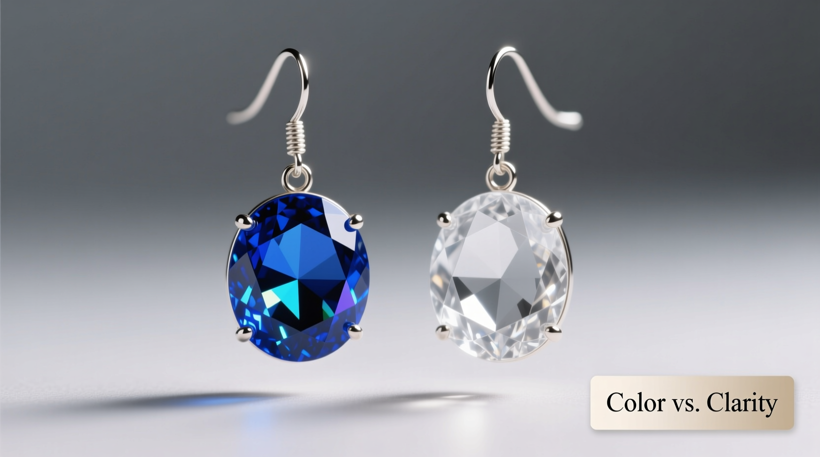 colored vs plain crystal earrings does the color really make a difference or is it just hype