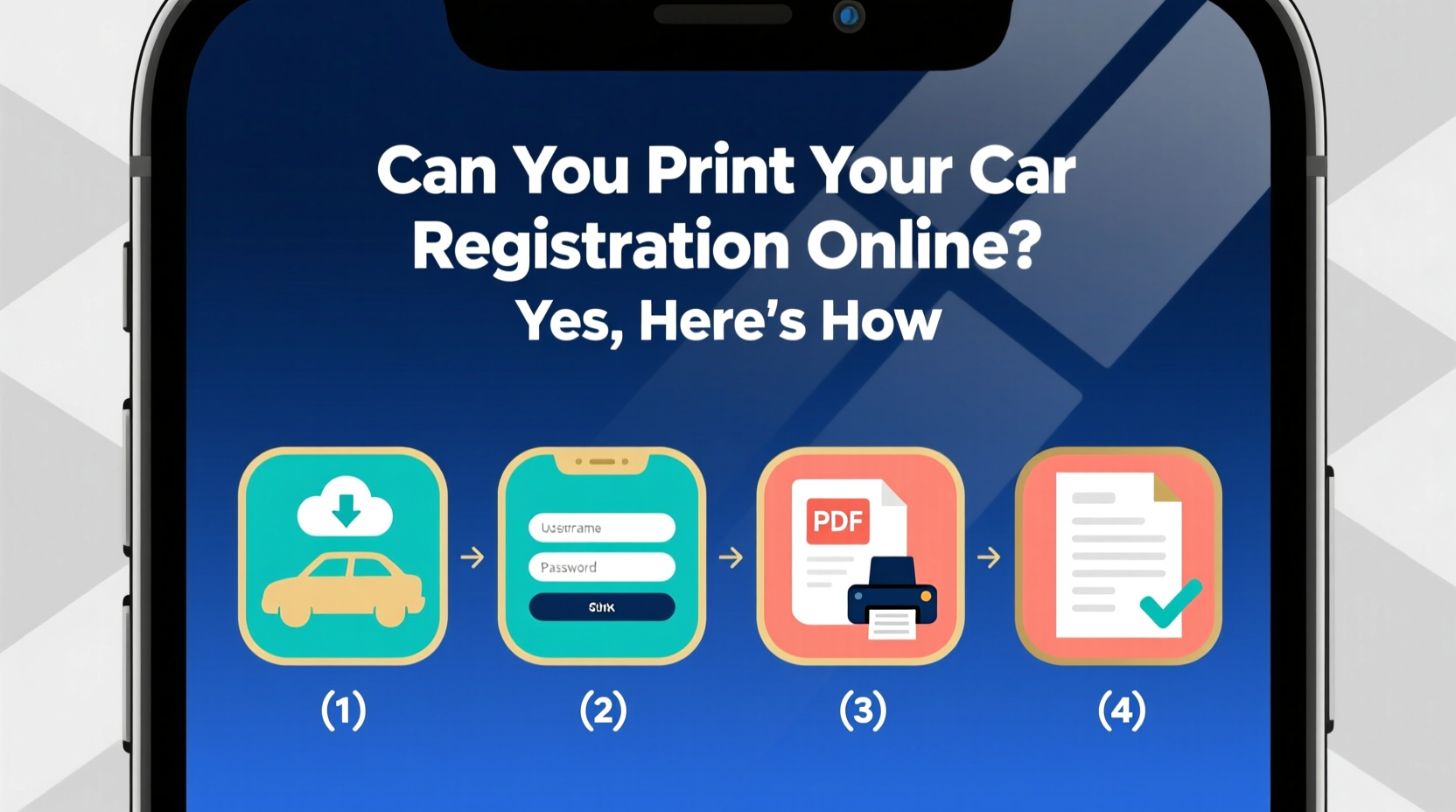 can i print my car registration online