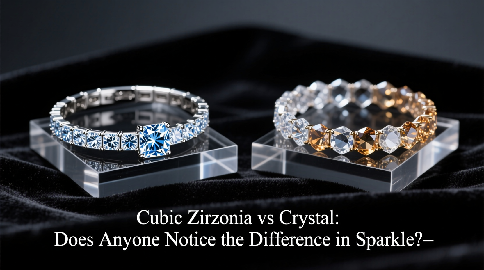 cubic zirconia vs crystal bracelets does anyone even notice the difference in sparkle