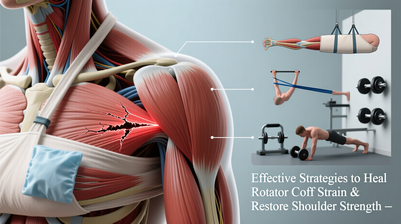 effective strategies to heal a rotator cuff strain and restore shoulder strength