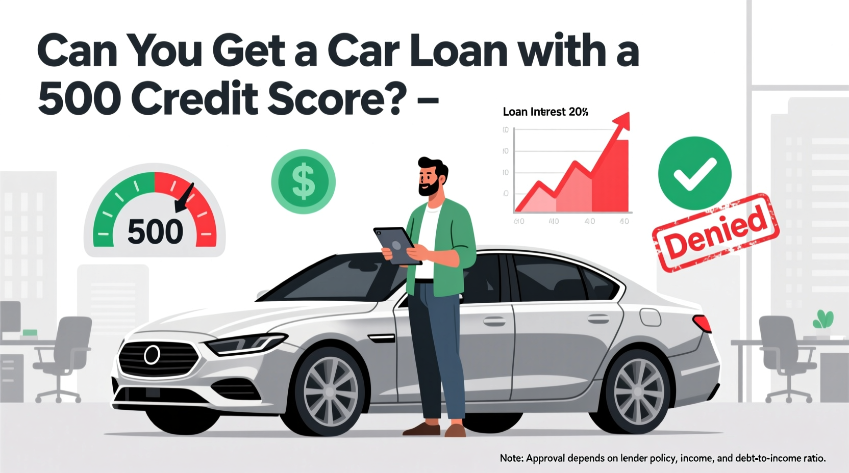 can i get a car loan with 500 credit score