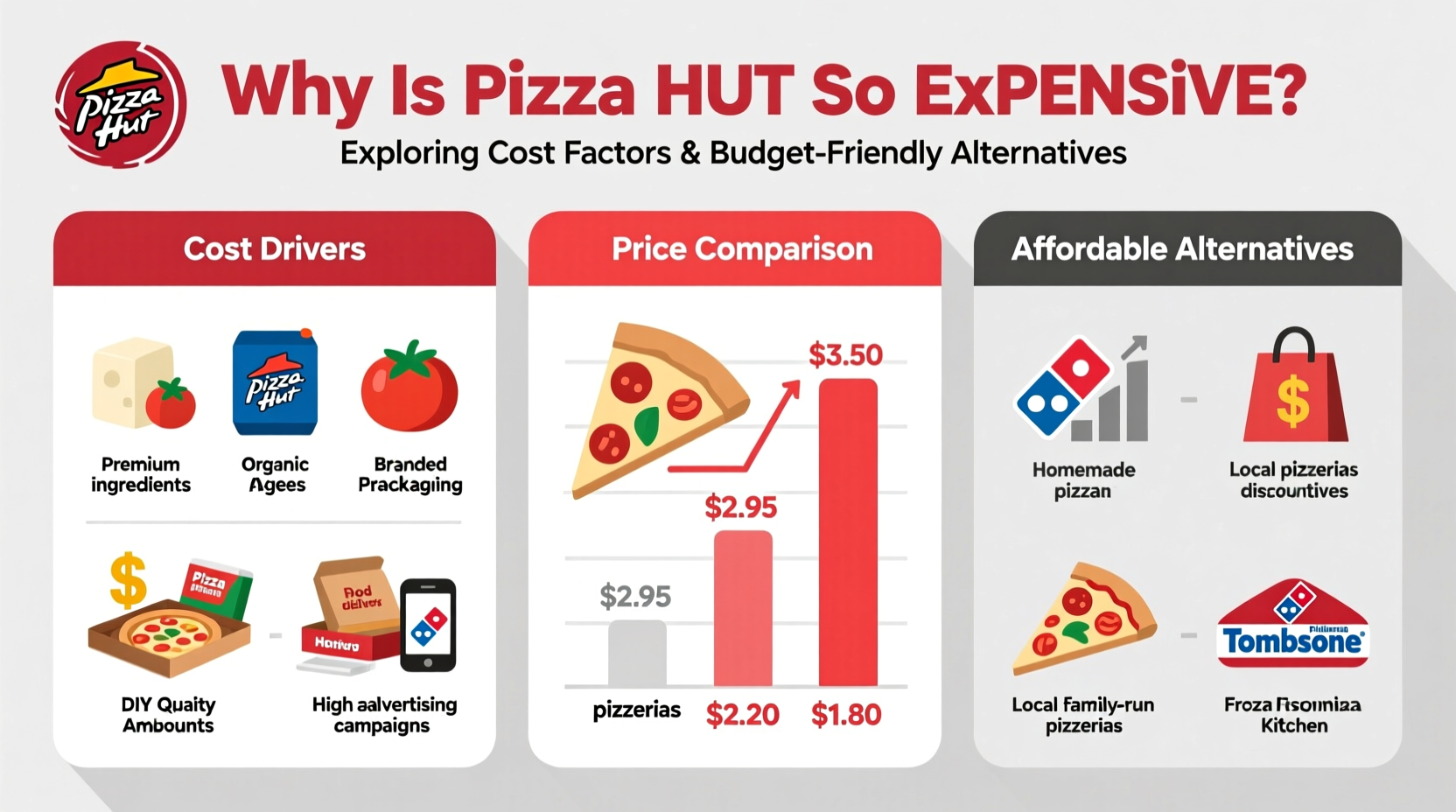 why is pizza hut so expensive factors alternatives explored