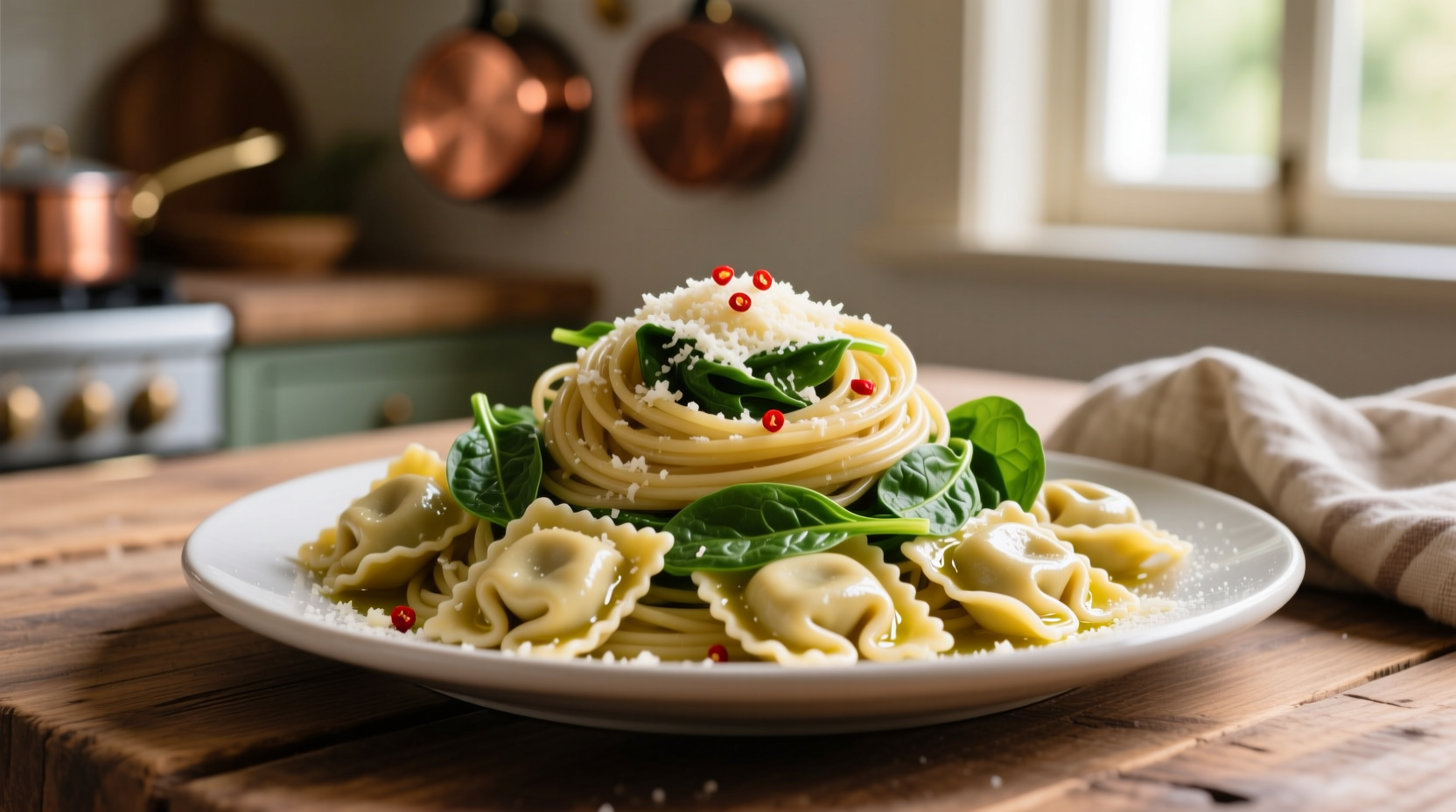 Authentic Tortellini with Spinach Recipe in 30 Minutes