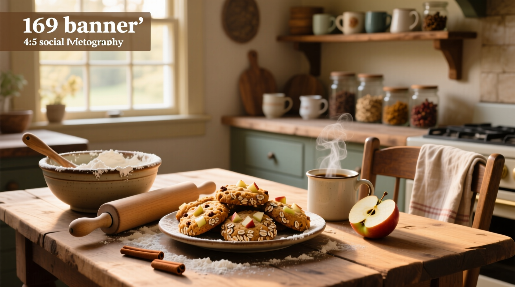 apple and oat cookies guide