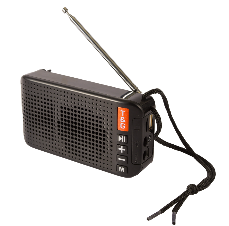 太阳能扬声器tg184价格便宜音箱tws免提通话mp3 aux usb迷你fm收音机