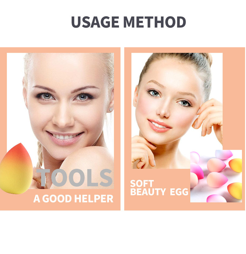 Makeup Color Color4ever Cosmetics Tools Change Colorful Sponge Puff