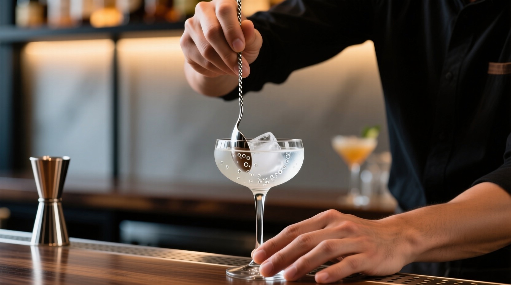 how to properly stir a cocktail drink