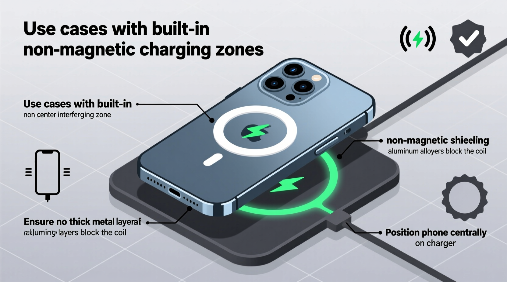 how to use magnetic phone cases without disrupting wireless charging performance