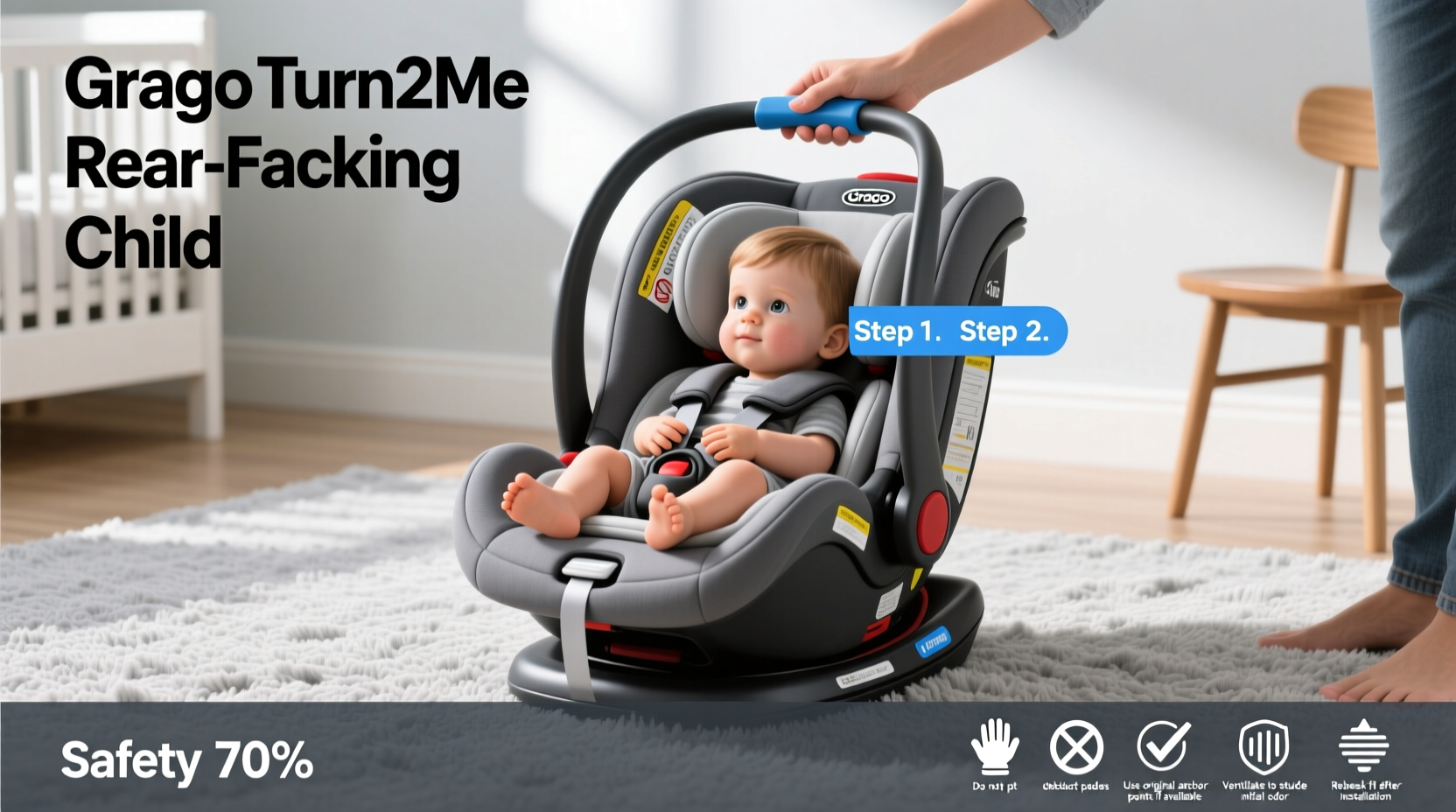 graco turn2me rear facing limits
