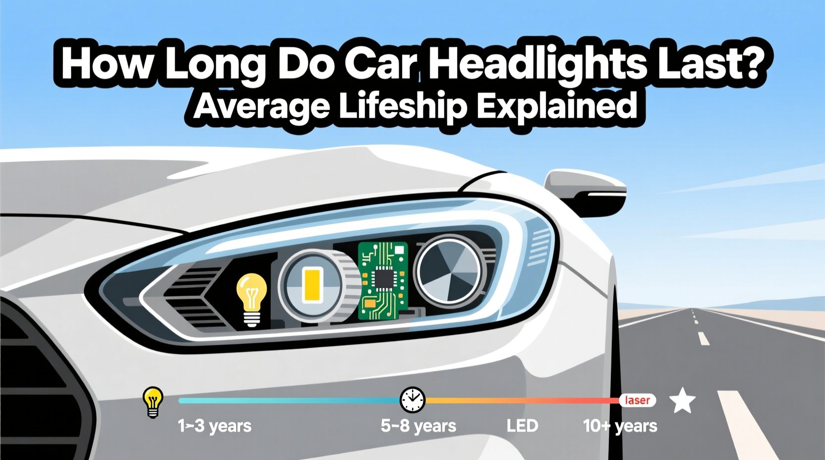how long do car headlights last