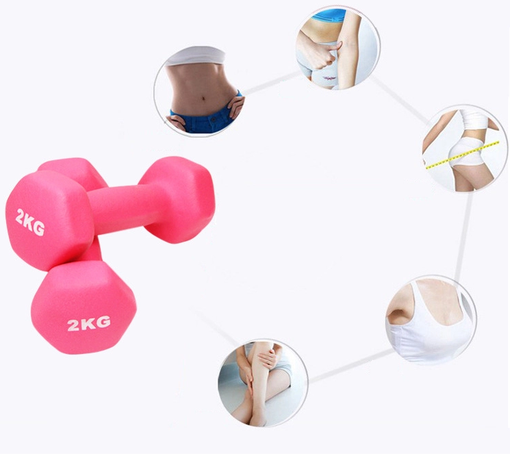 Fitness Equipment Fitness Women Bone Dipping Neoprene Dip Plastic Dumbbell