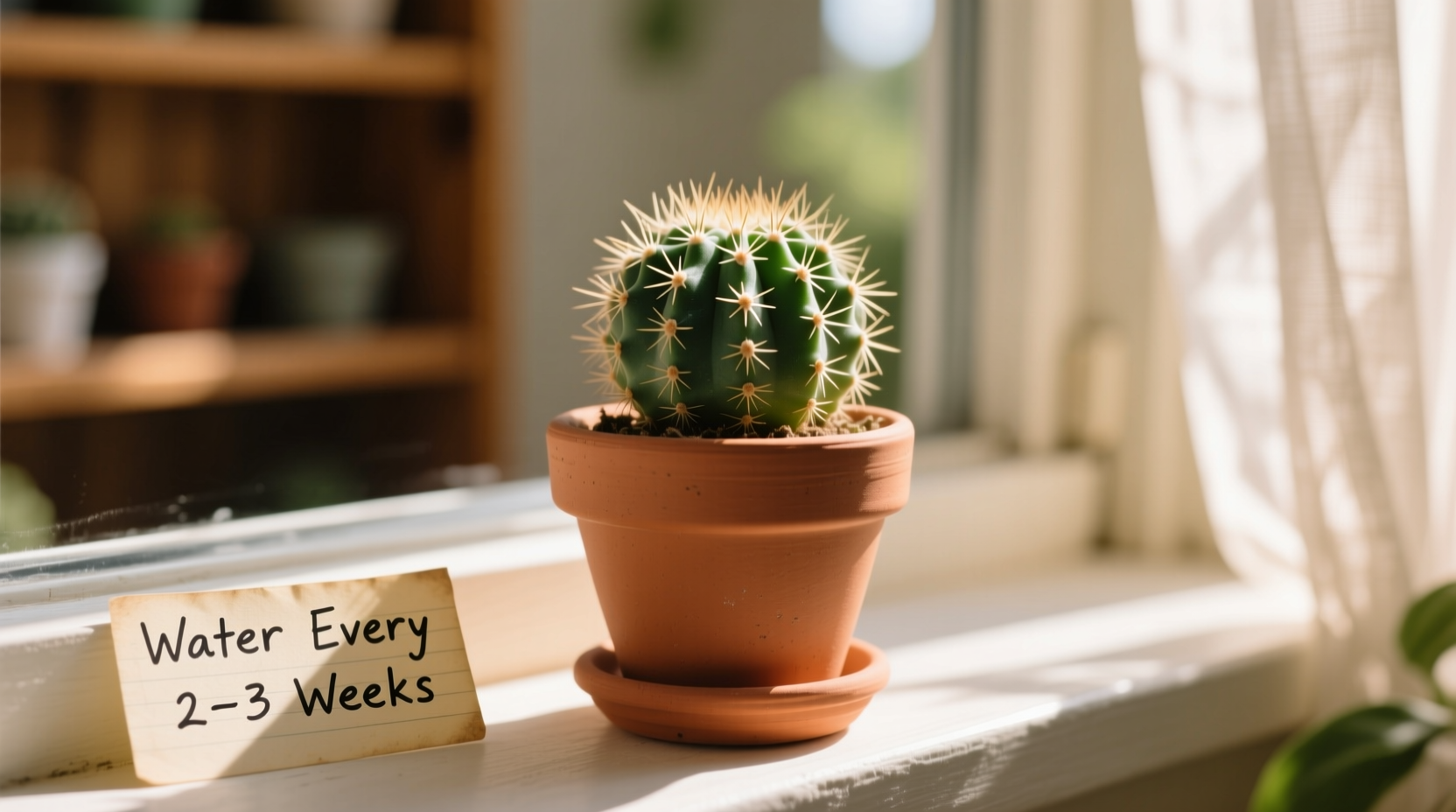 how often to water a small cactus