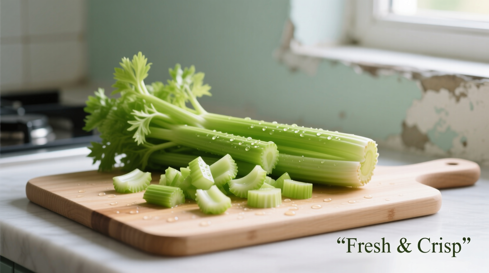 chopped celery