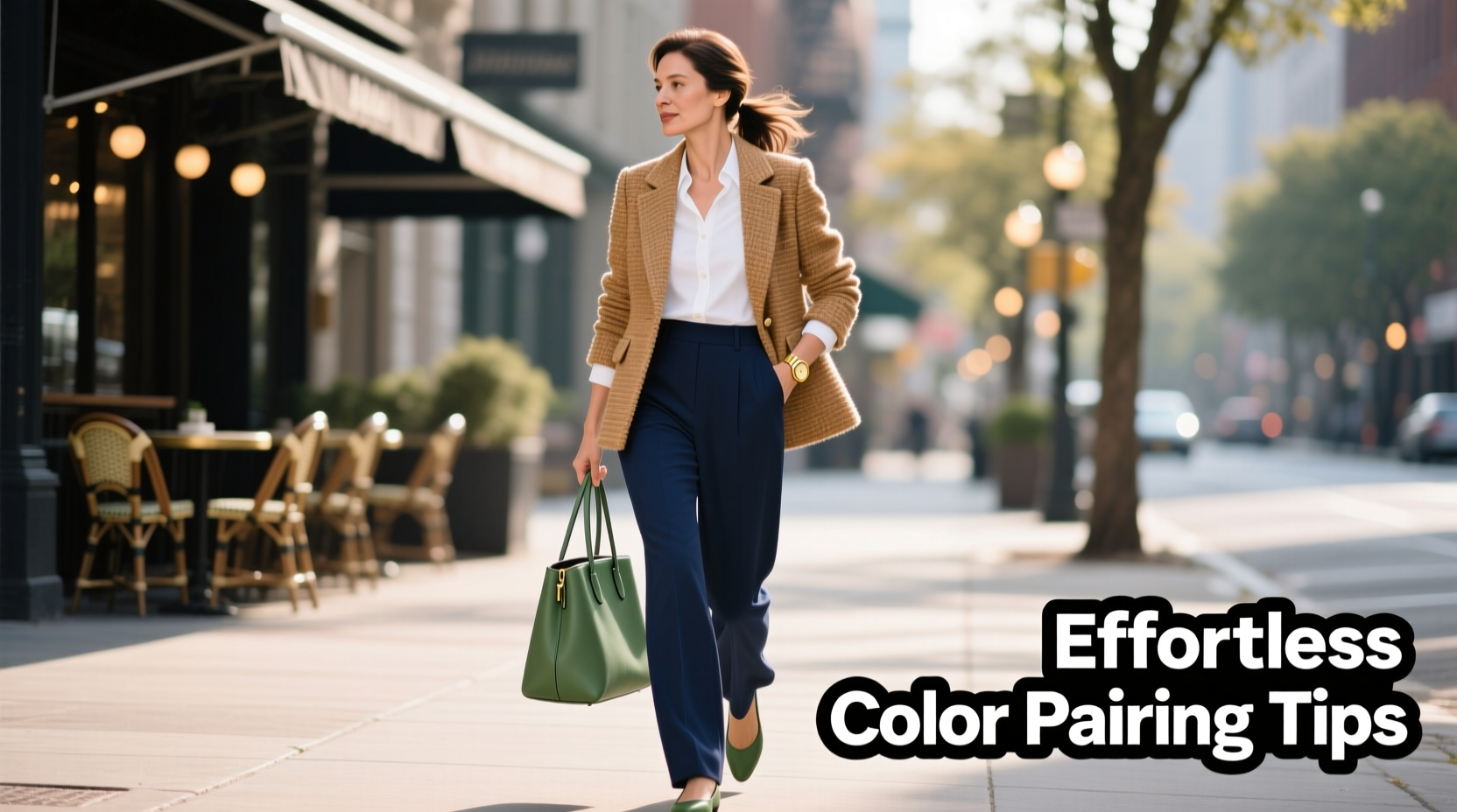 effortless color pairing tips to style your camel tweed jacket with confidence