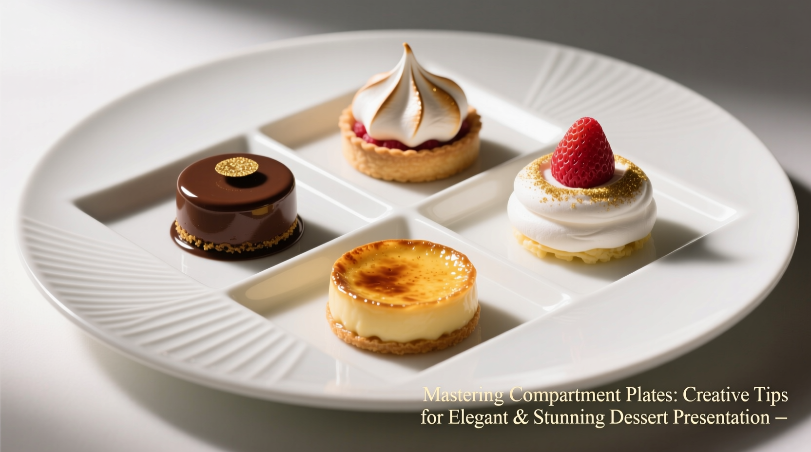 mastering compartment plates creative tips for elegant and stunning dessert presentation