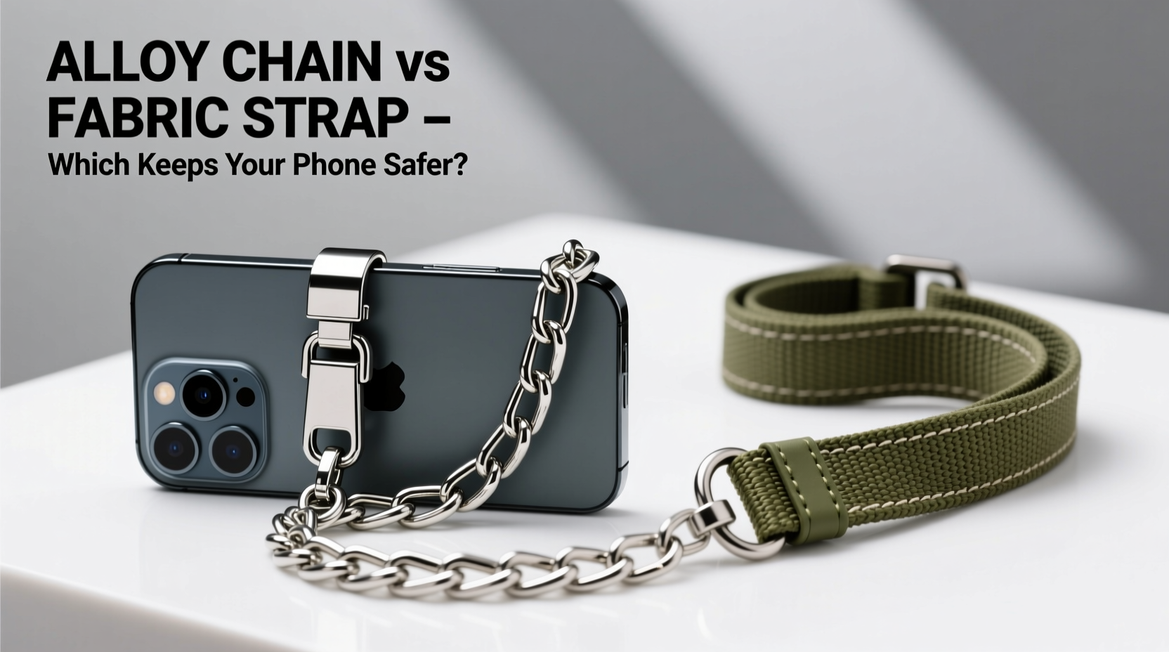 alloy phone chain vs fabric phone strap which one actually keeps your phone safer