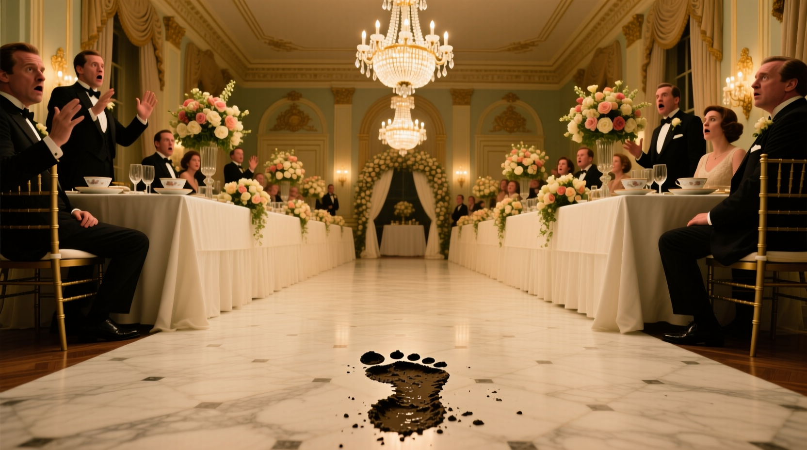 who shat on the floor at my wedding