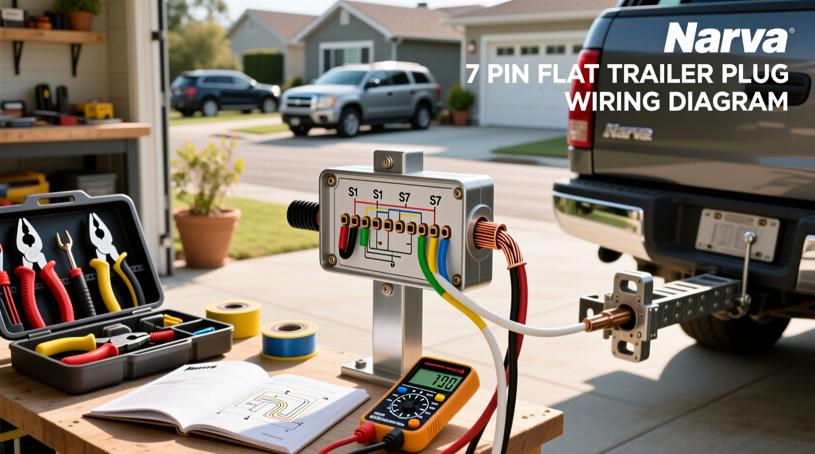 How to Wire a Narva 7 Pin Flat Trailer Plug Correctly