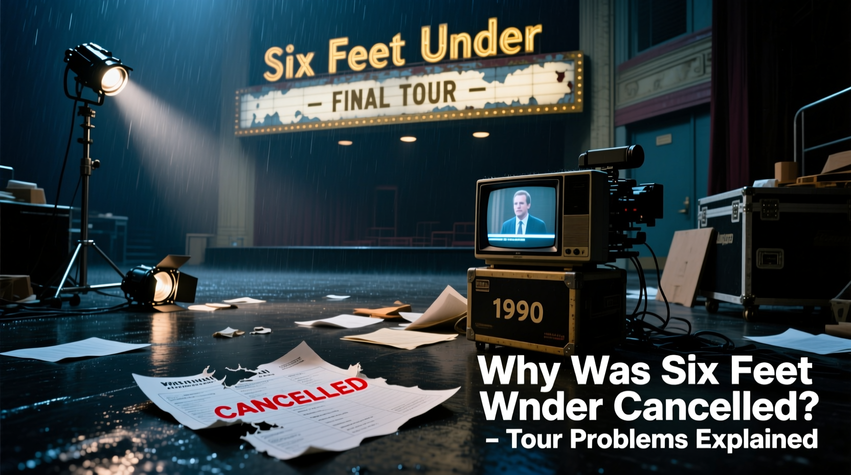 why was six feet under cancelled tour problems explained