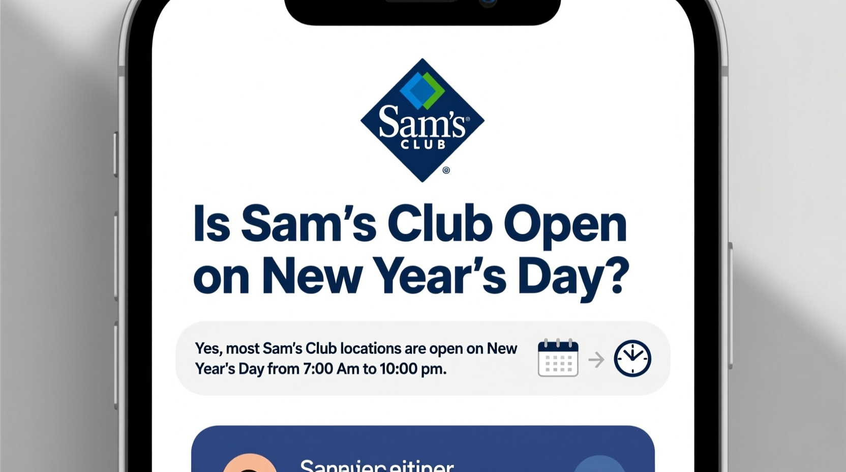 is sams club open on new years