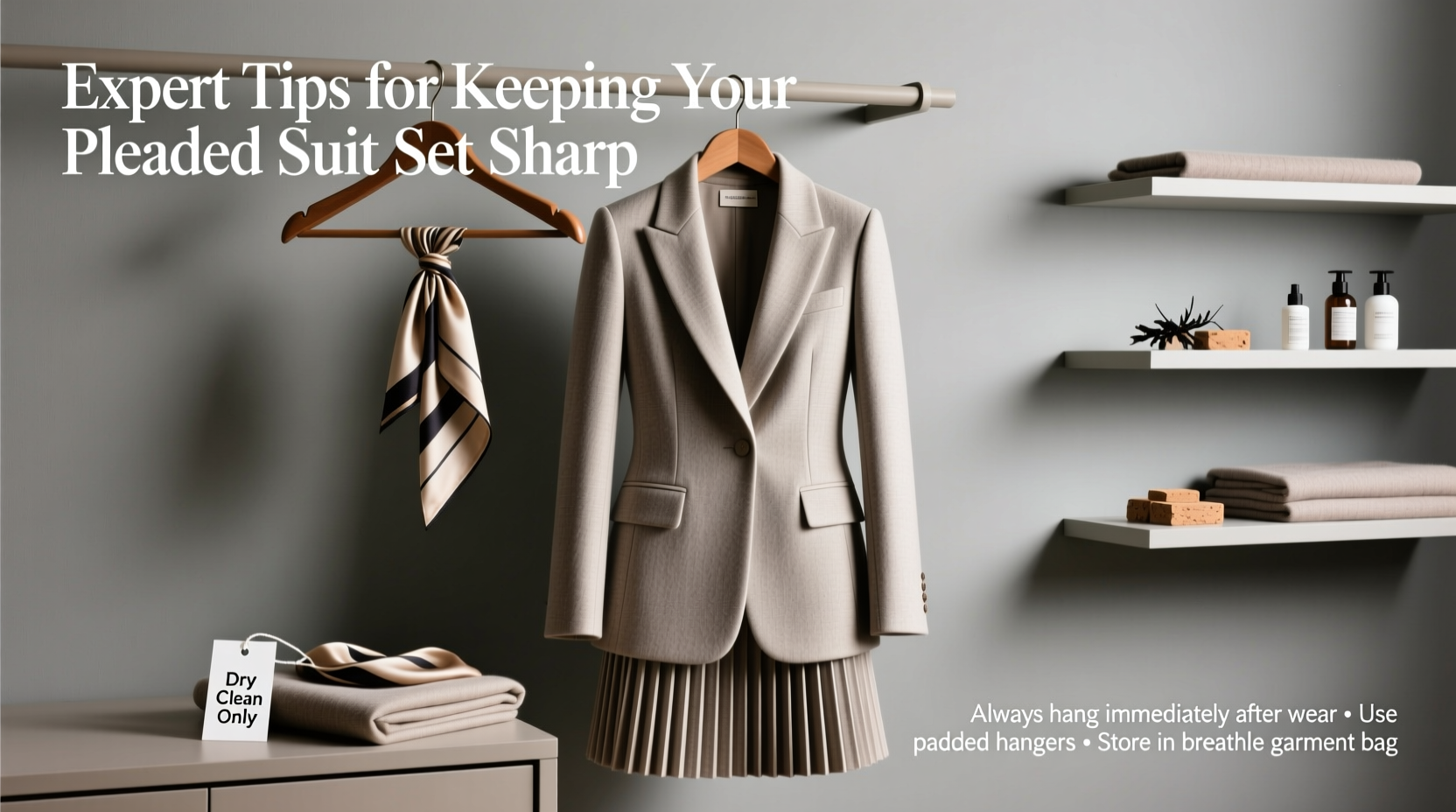 expert tips for properly caring for your pleated skirt suit set to keep it looking sharp