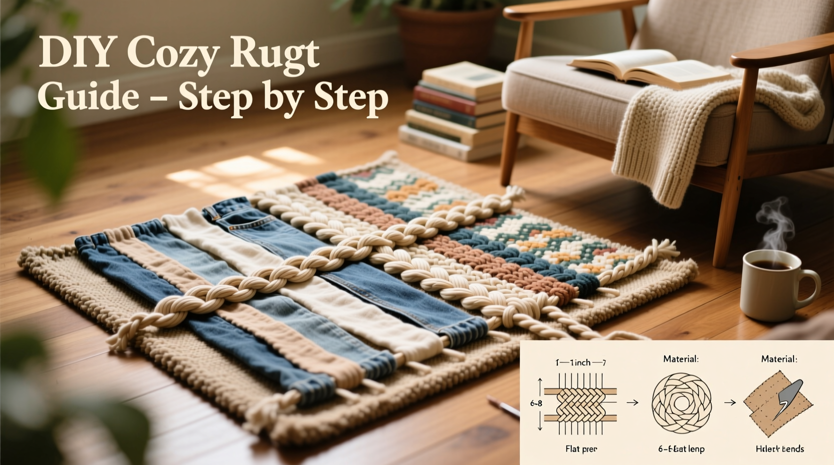 creative guide to making a cozy rug from old clothes step by step diy tips