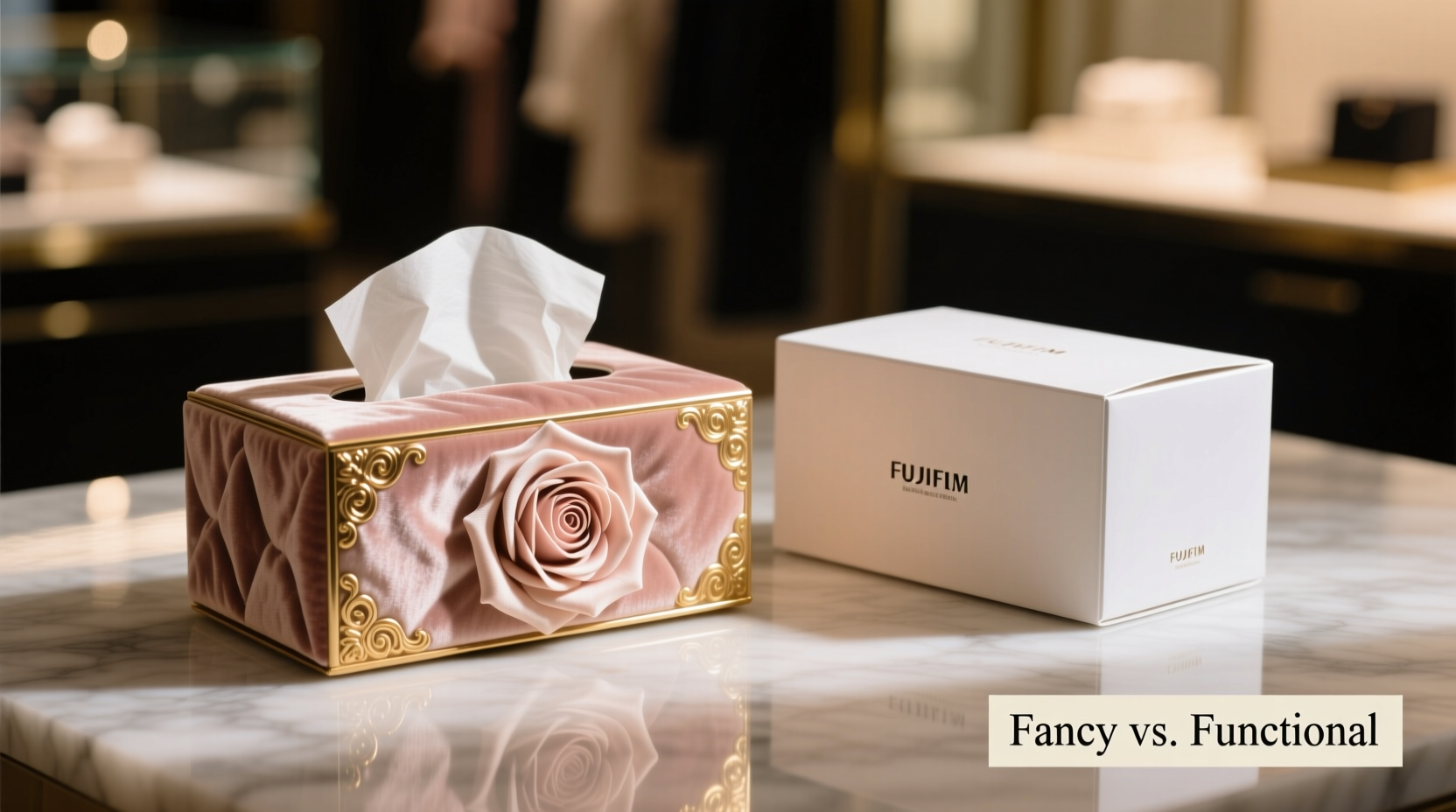 rose tissue box vs plain tissue box does the fancy look actually matter