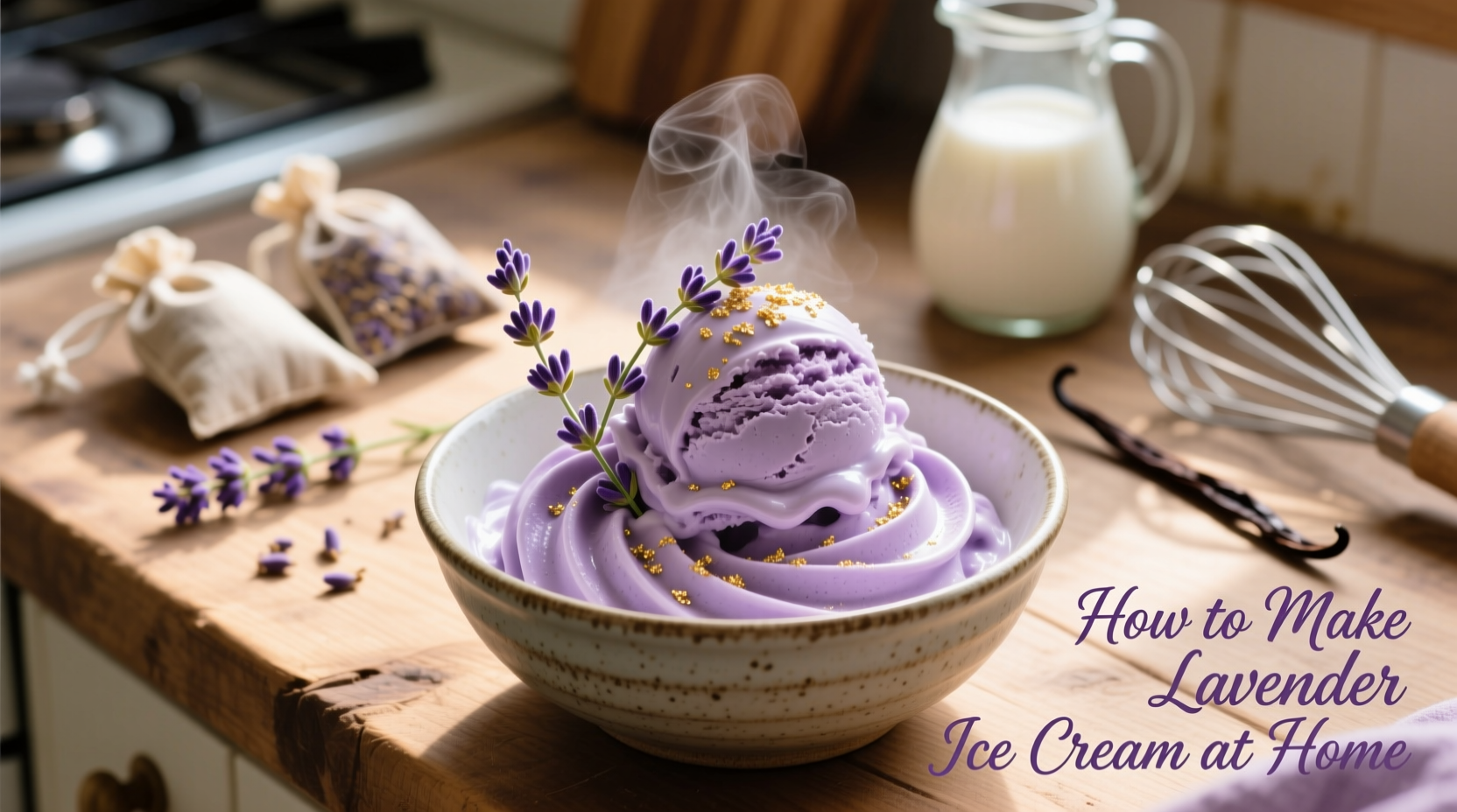 How to Make Lavender Ice Cream at Home