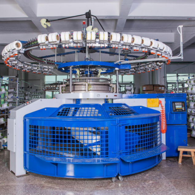 汉马纺织新型号铝凸轮箱高速开口宽度单圆机