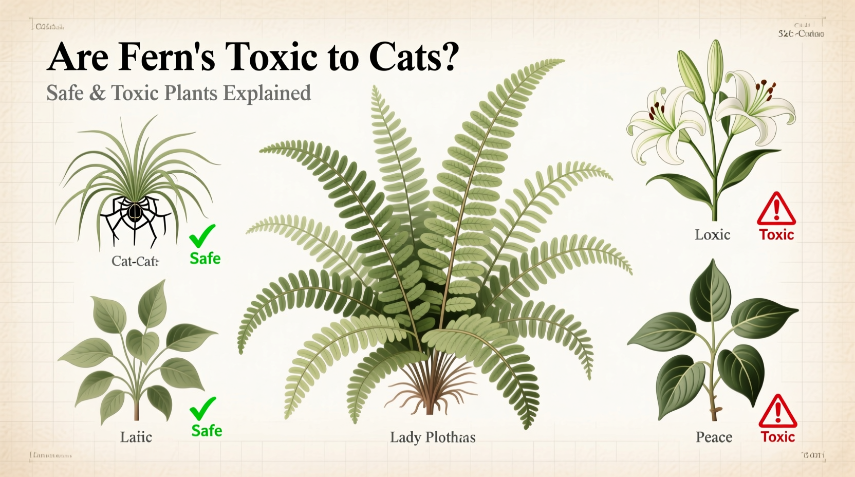 are fern toxic to cats