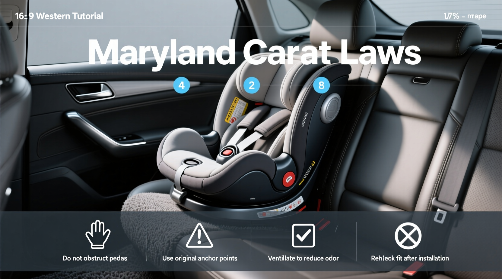 maryland infant car seat laws