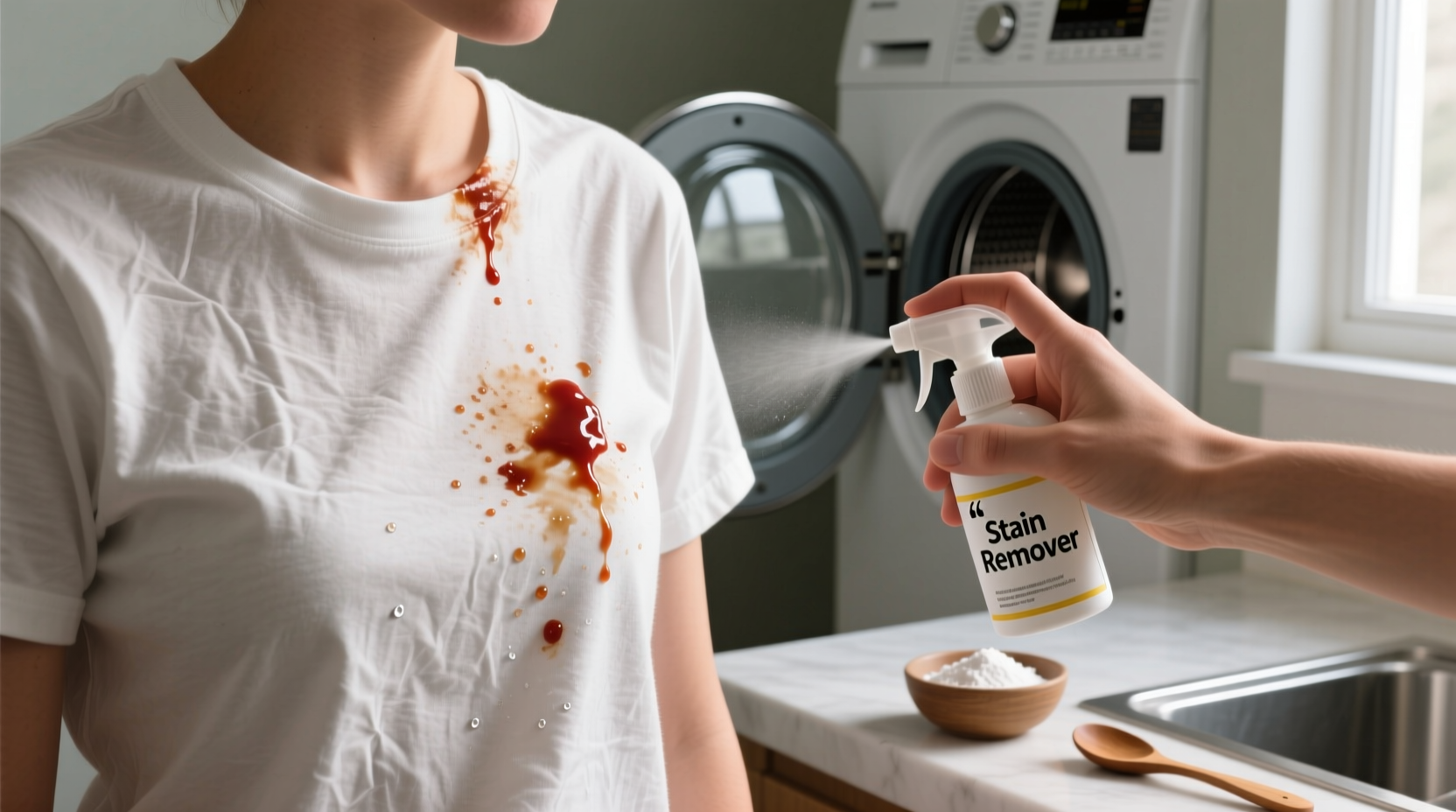how to remove food stains from laundry