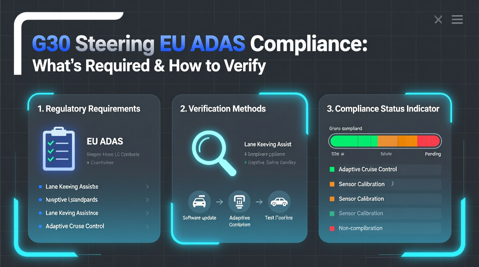 g30 steering eu adas compliance