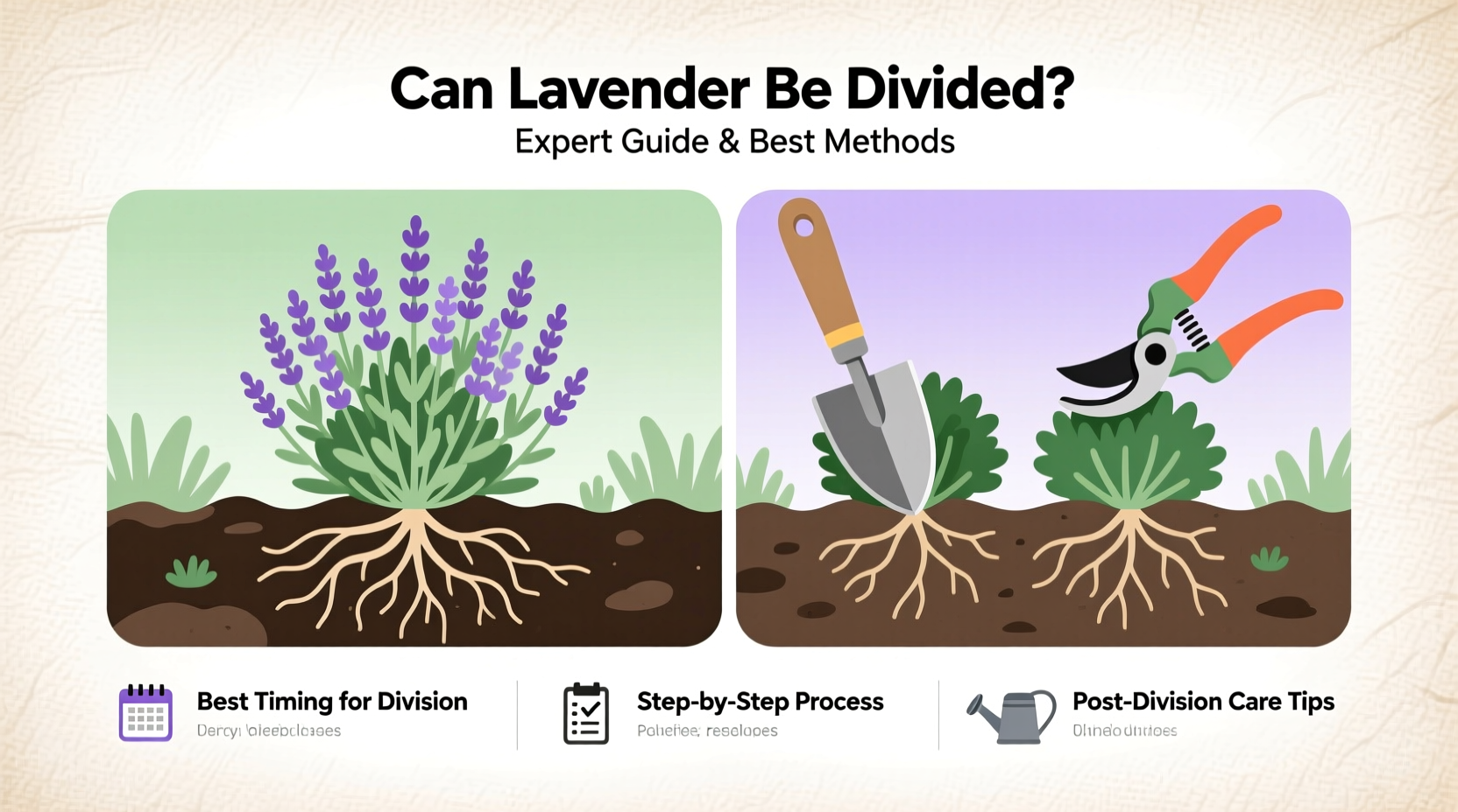 can lavender be divided