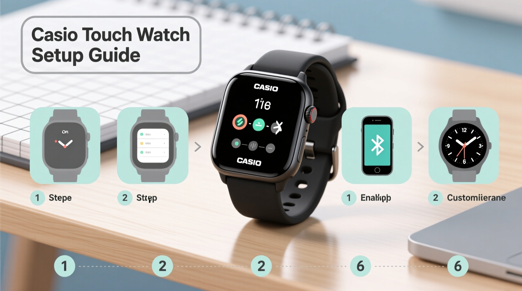 how to set up your casio touch watch a step by step guide for beginners