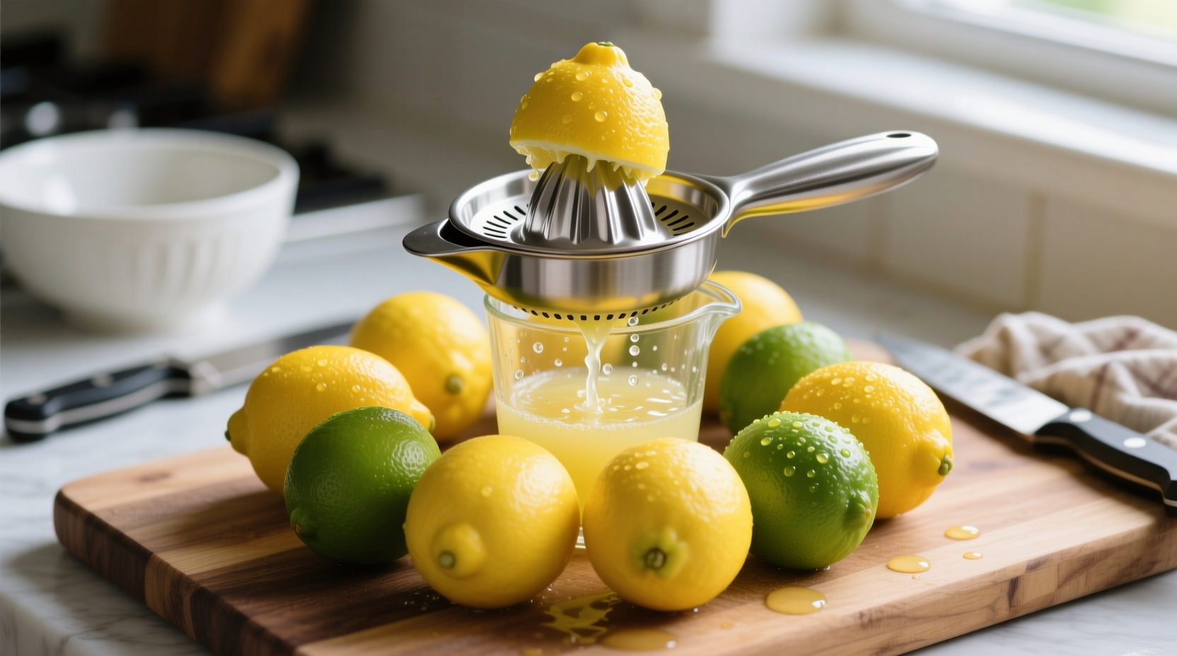 how to juice a bunch of lemons or limes at once