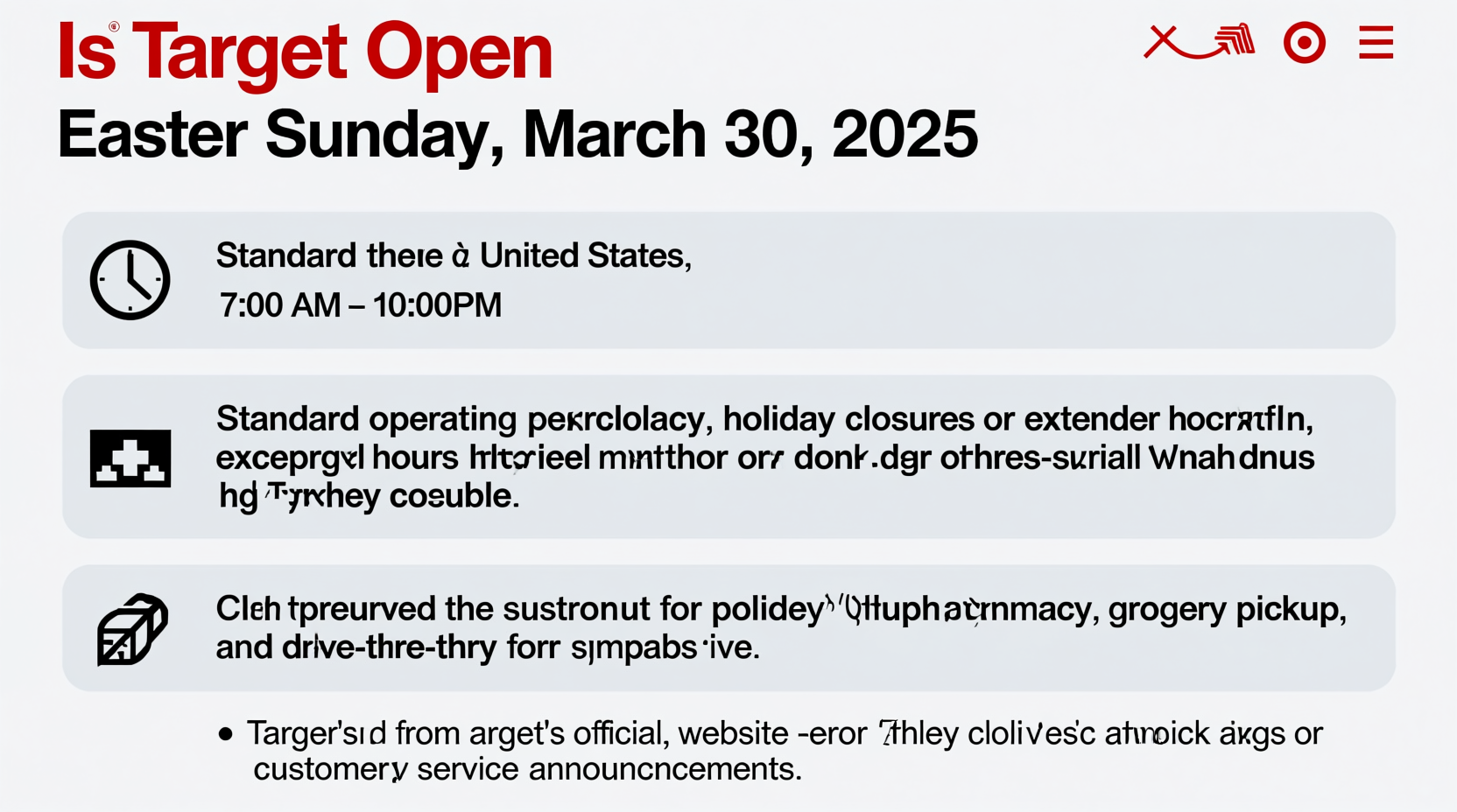 is target open on easyer