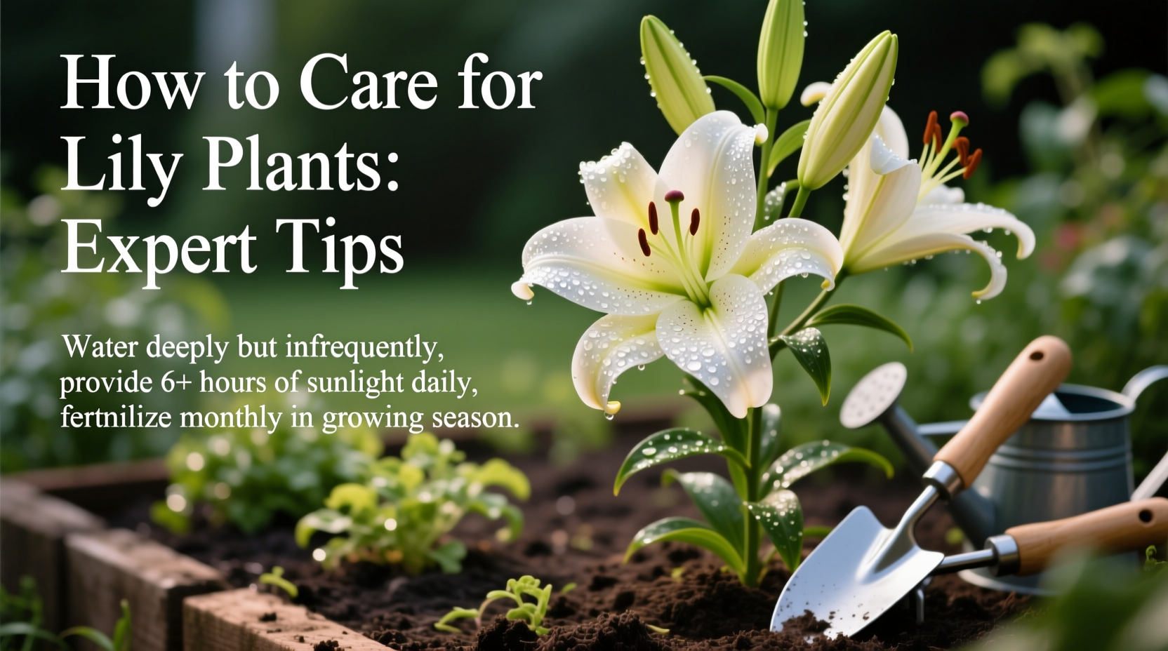 how to care lily plant