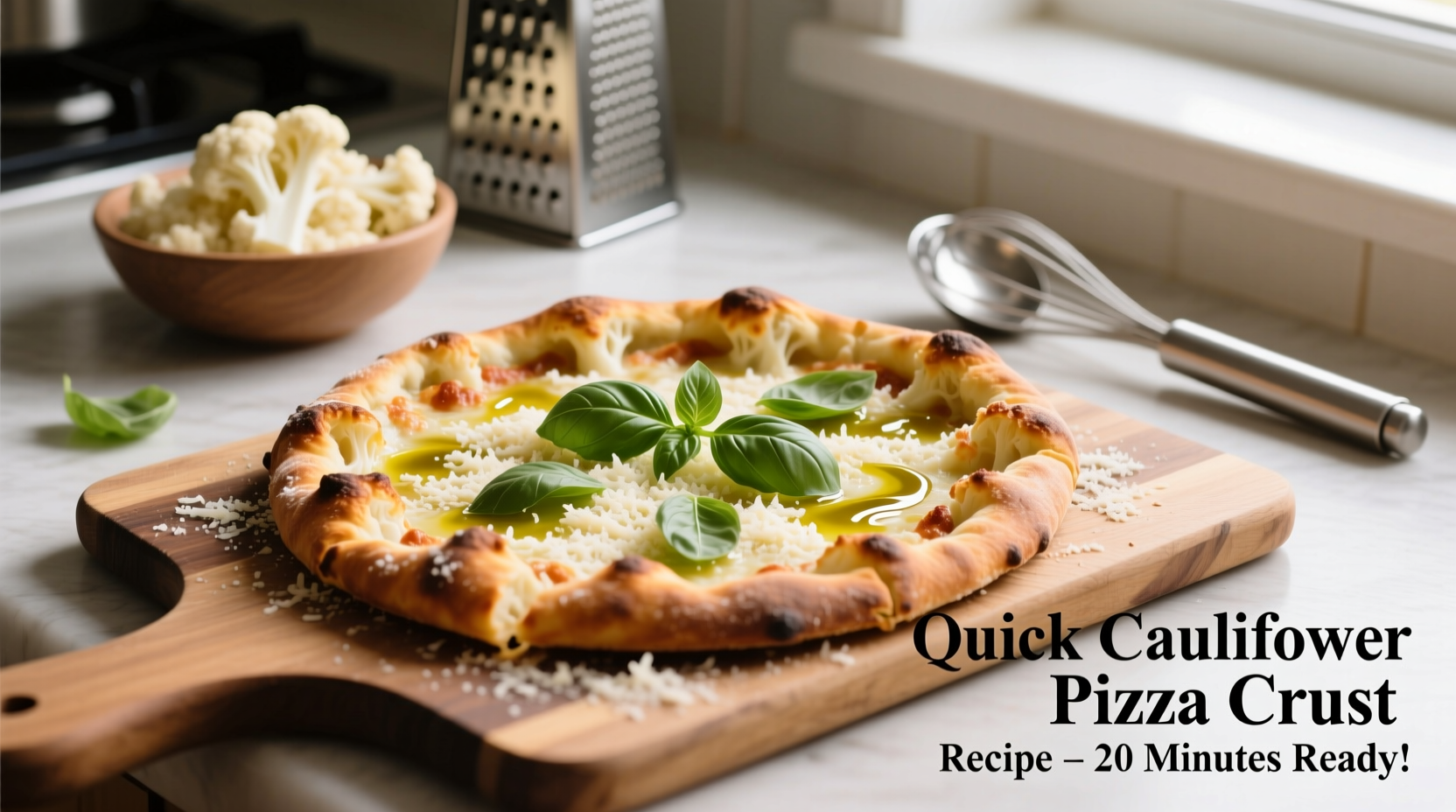quick cauliflower pizza crust recipe