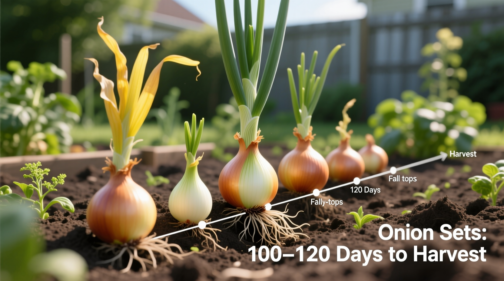 how long does onion sets take to grow