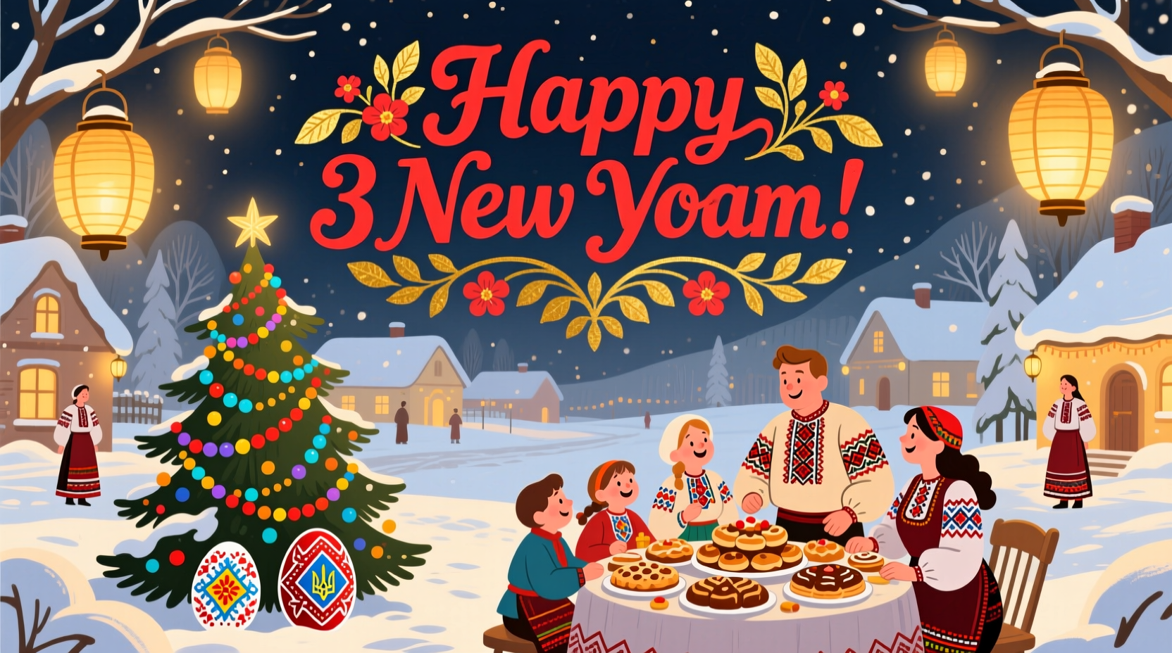 how do you say happy new year in ukraine