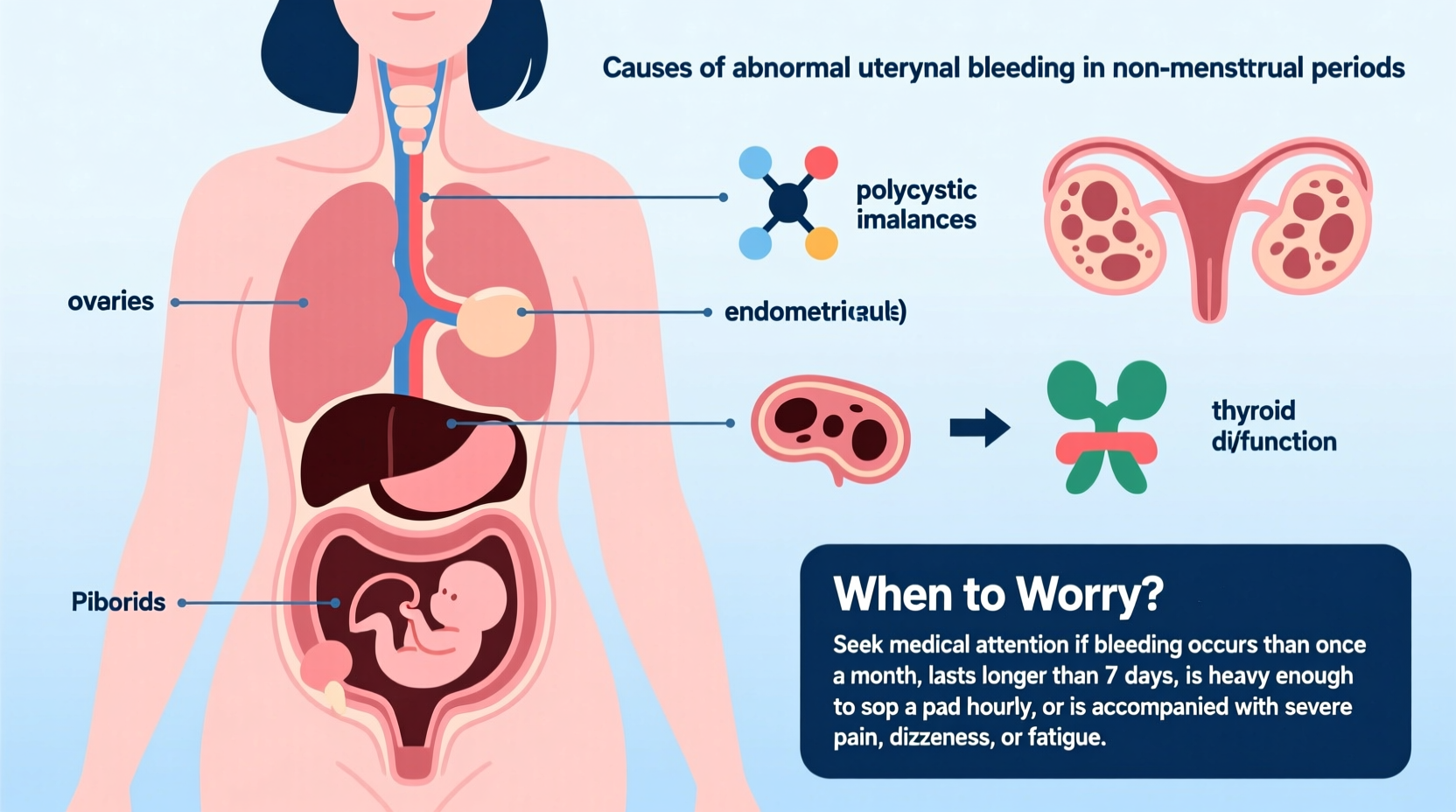 bleeding but not on period causes when to worry