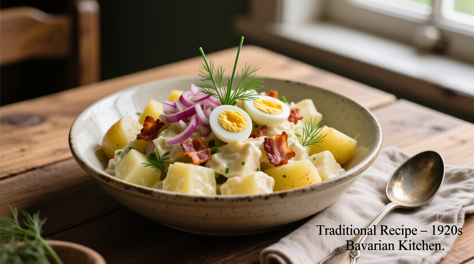 Authentic Old-Fashioned German Potato Salad Recipe (Vinegar-Based)