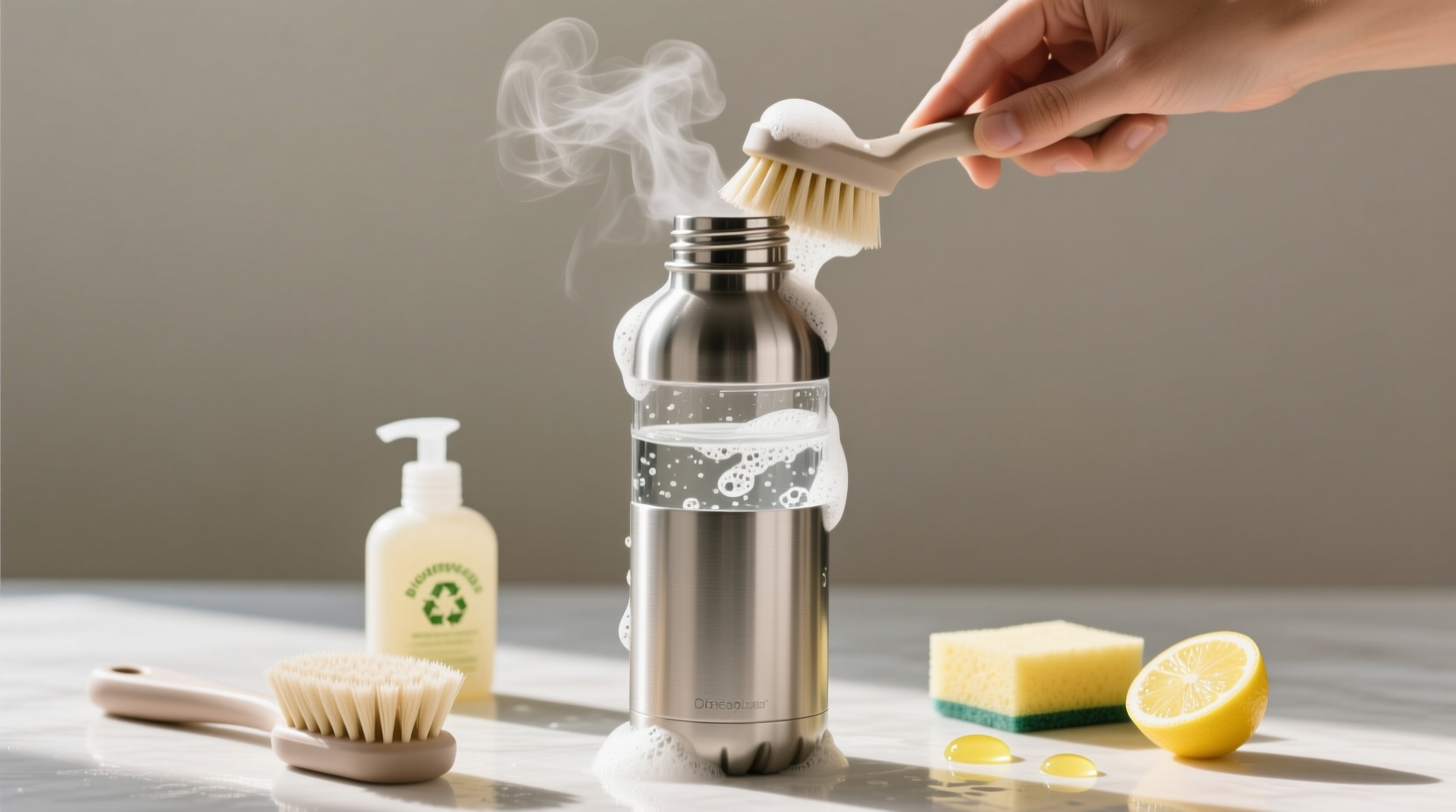 how to clean reusable water bottle