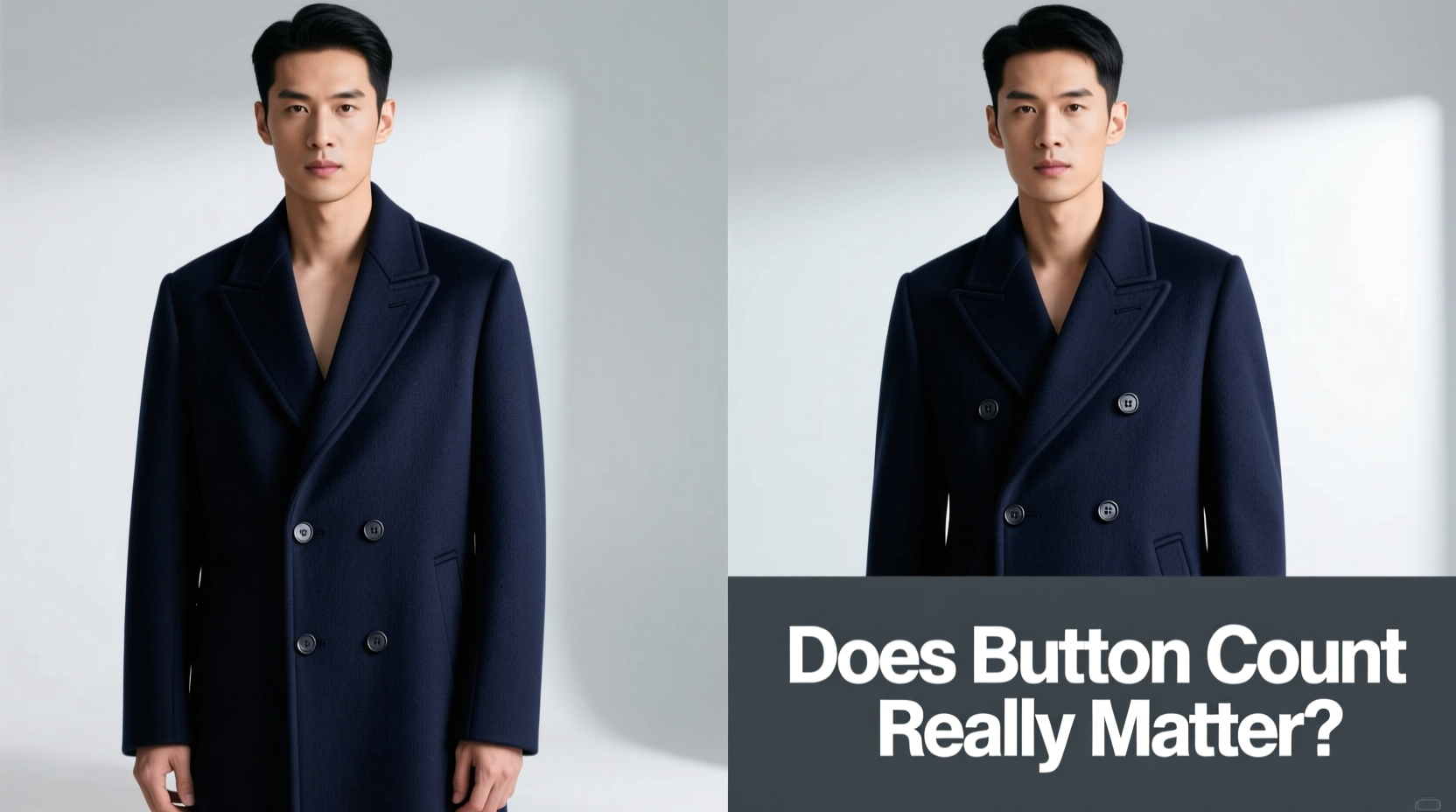 single vs double breasted coats does the button number really matter