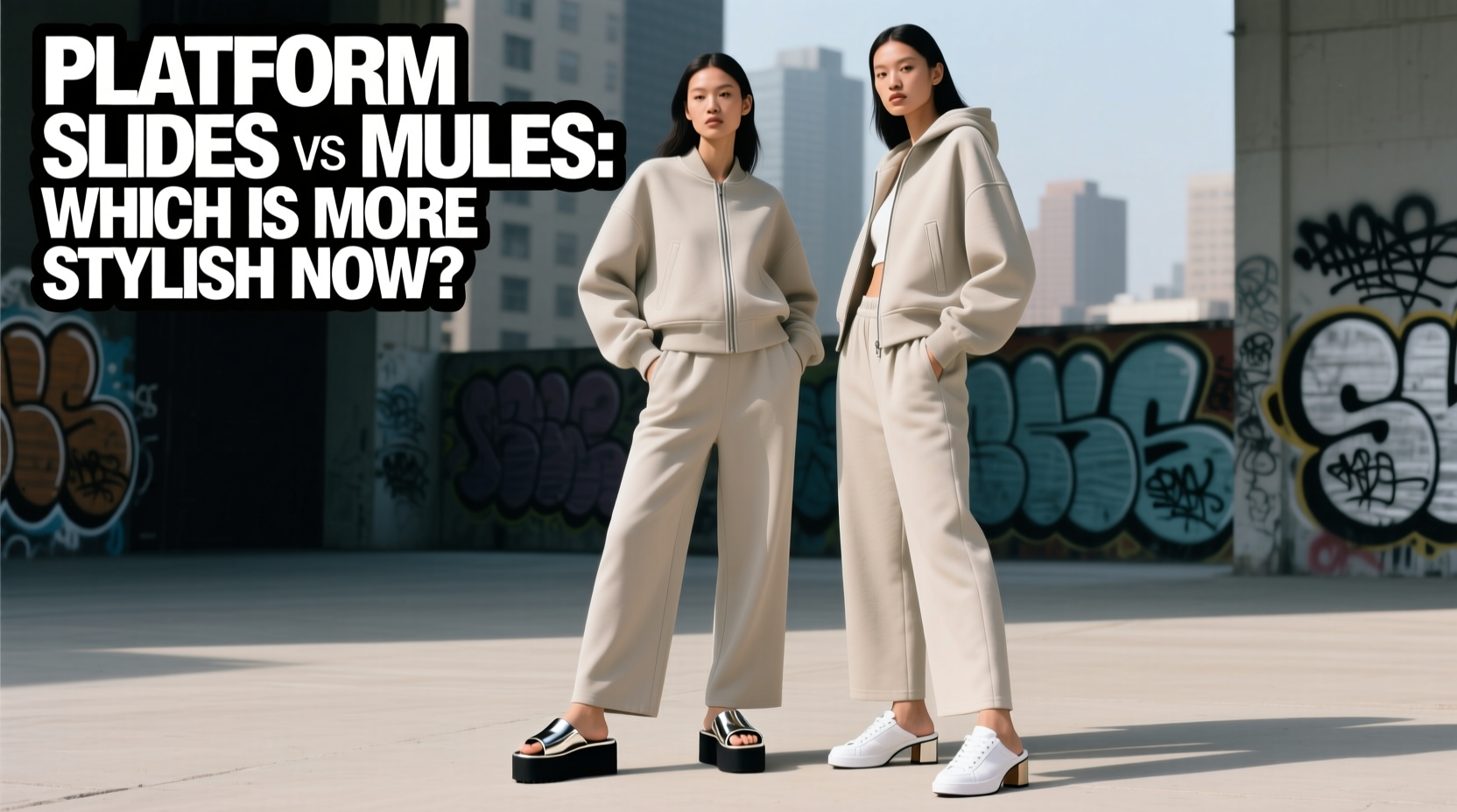 platform slides vs mules are mules actually more stylish now or are chunky slides still in