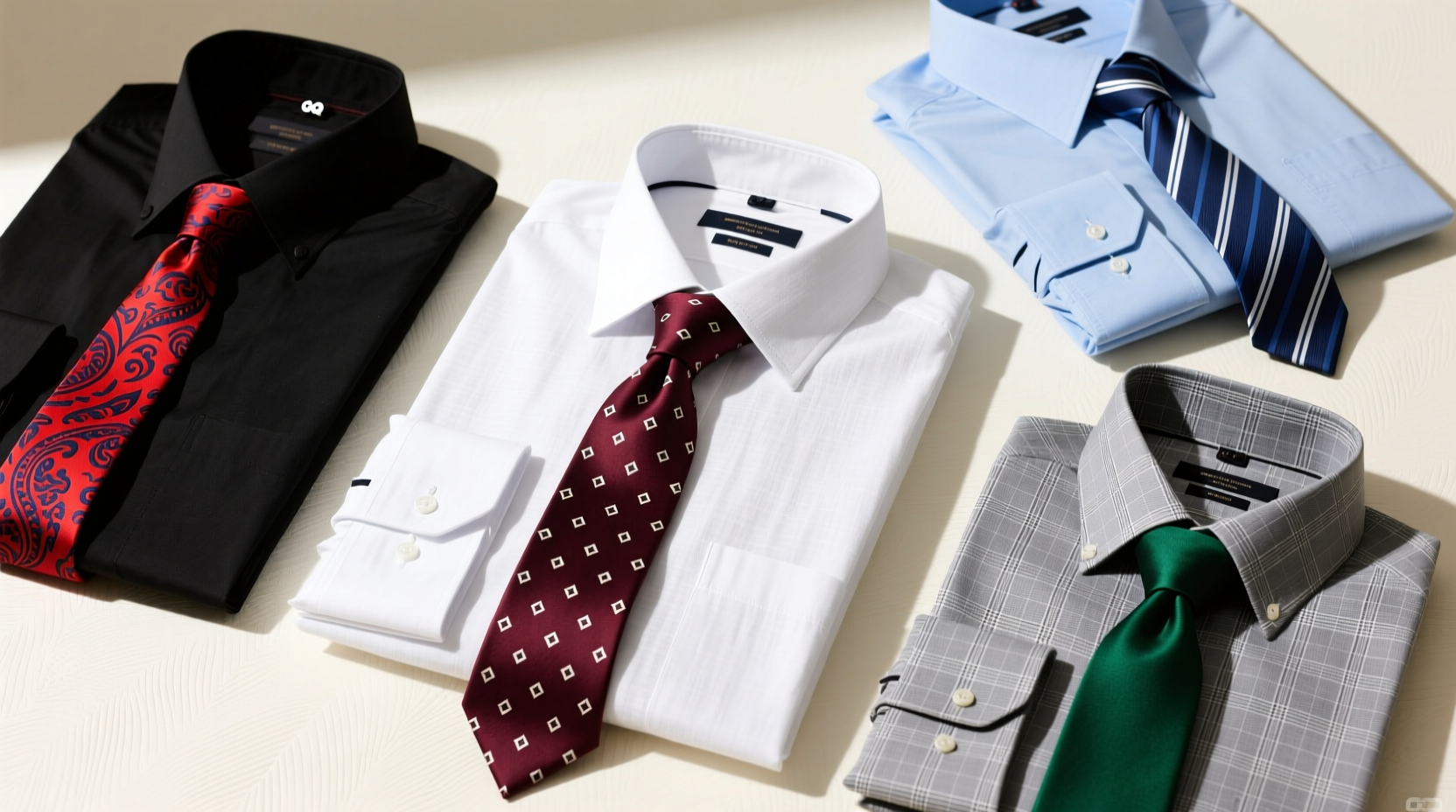 this cheat sheet teaches you how to match shirt and tie